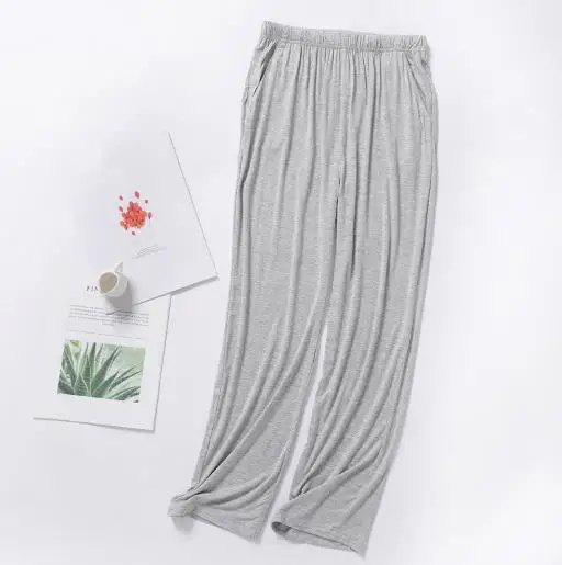 Autumn winter ladies sleepwear pant plus size sleep bottoms women modal cotton nightwear pajama pants loose lounge home wear 4XL