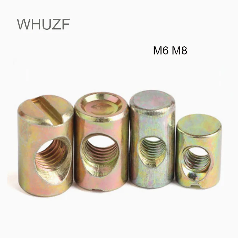 

WHUZF 10 шт. болты для бочонка M6 M8 крестовые шнековые фитинги для кровати кроватки стульев фотомолоток гайка