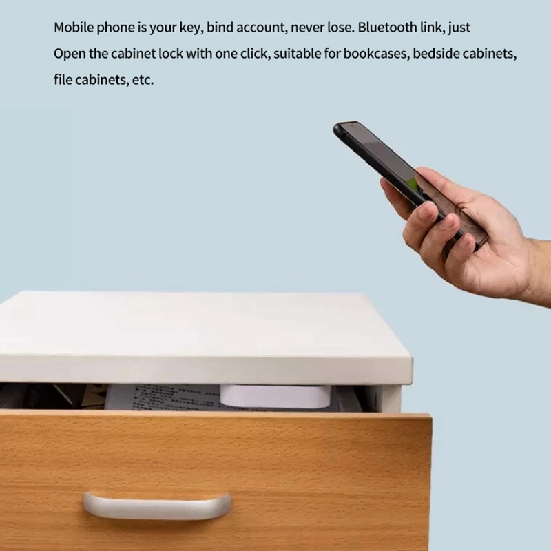 Беспроводной Bluetooth Smart Keyless файл замок шкафа ящика Невидимый Электрический