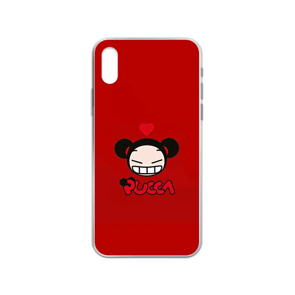 Pucca red National doll 3D Etui hoesjes Прозрачный чехол для телефона iphone 4 4S 5 5C 5S 6 6S PLUS 7 8 X XR XS 11 PRO SE