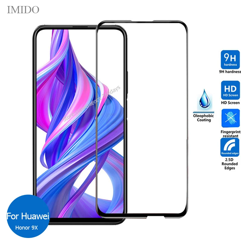 Полное покрытие из закаленного стекла для Huawei Honor 9X Pro 8X 9 Lite 8X8S 8A 7S 7A 7C Защитное