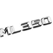 Хромированные буквы ML 350 Эмблема багажника эмблемы для Mercedes W166 W164 ML350