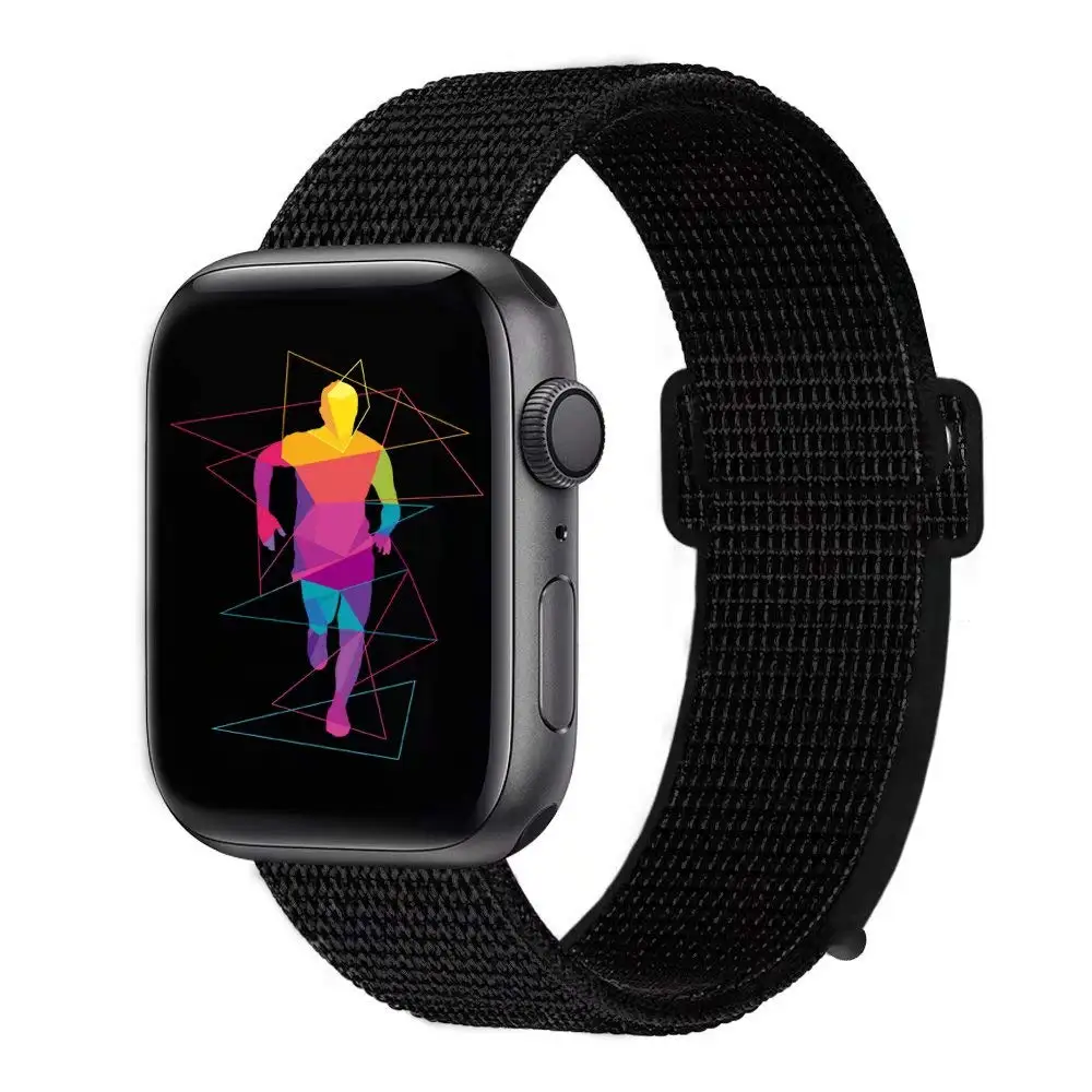 Нейлоновый ремешок для наручных часов Apple Watch 4 серии 3/2/1 38 мм 42 мм из мягкой дышащей ткани, сменный спортивный петля для наручных часов iwatch серии 4 40 мм 44 мм - Цвет ремешка: 16