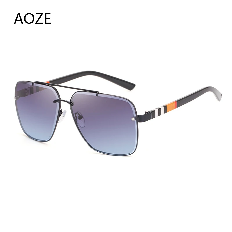 AOZE 2020 высококачественные модные солнцезащитные очки в стиле пилота авиационном