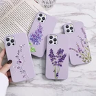 Силиконовый чехол из ТПУ для Xiaomi Redmi Mi Note 8T 8 7 5 9 9T 9S 10 10T Pro Max 11 Lite Poco M3 F3 X3 9C NFC, чехол с цветком лаванды