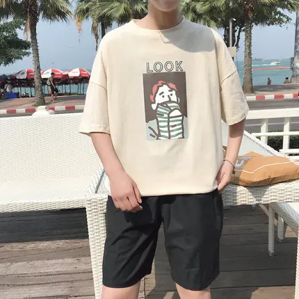 

Summer men's business casual short sleeve t-shirt 2682