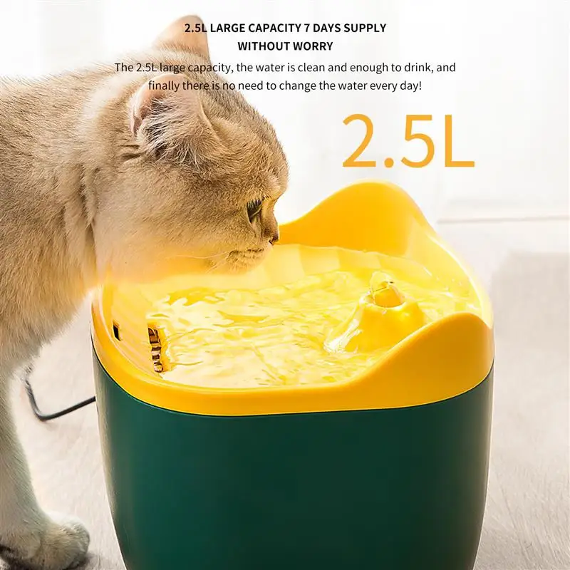 

Поилка для домашних животных, автоматический питьевой фонтанчик, контейнер для напитков для домашних животных, с разъемом 5vusb, домашнее жив...