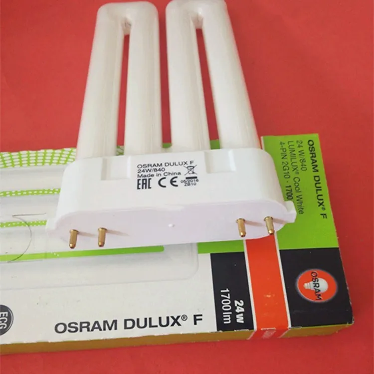 Для OSRAM DULUX F 24W/840 2G10 24W CFL компактная флоресент лампа LUMILUX холодный белый 4