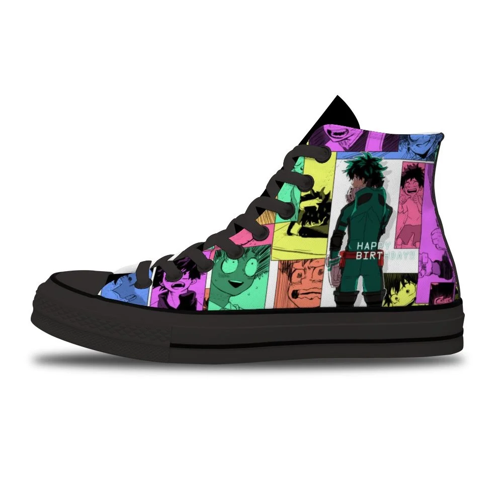 

My Hero Academia Diy Cosplay Running Non-Slip Cartoon Hot Japanese For man Unisex Fashion trend High-top canvas shoes