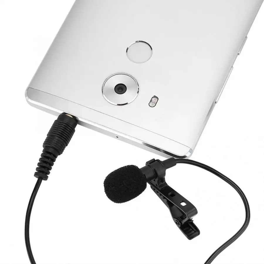Проводной конденсаторный микрофон с клипсой разъем 3 5 мм | Электроника