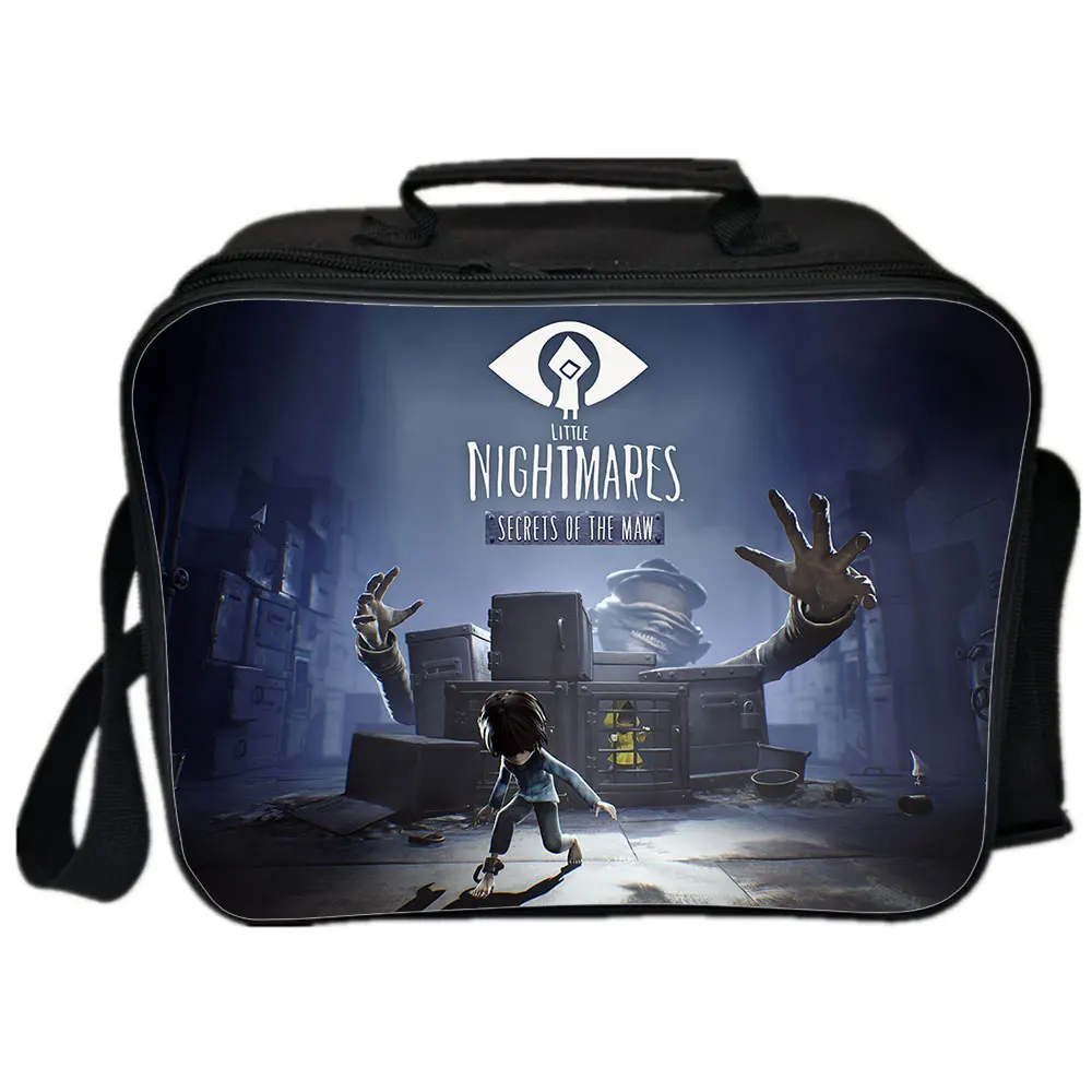 New Game Little Nightmares Lunch Bag School Lunch Box Cartoon Boys Girls Portable Thermal Food Picnic Bags Kids School Tote