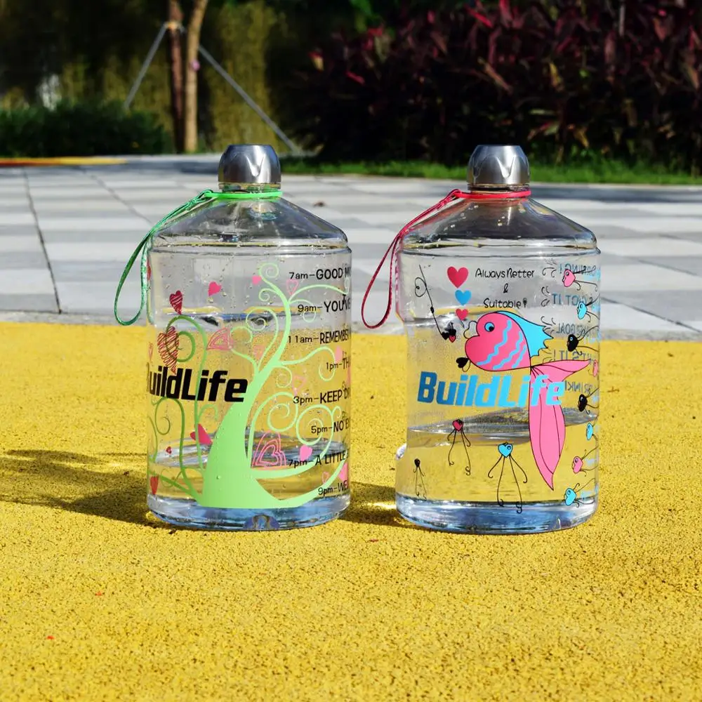 QuiFit 3.78L 2.2L 1.3L Прозрачный большой галлон бутылки для питьевой воды пластик большой емкости для тренажерного зала фитнес-туризма BPA бесплатные виды спорта