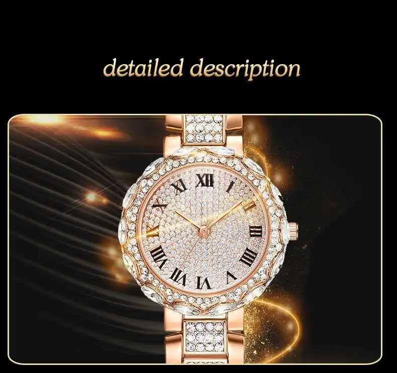 

Women Crystal Watches Ladies Dress Quartz Full Steel Band Watch for Woman Relogio reloj hombre montre femme zegarek damski saati