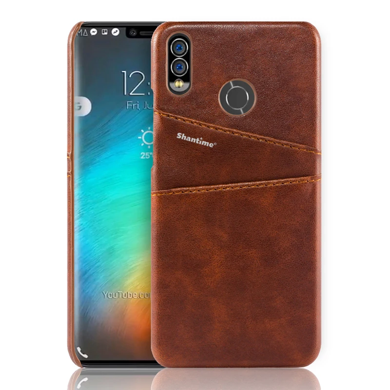 BROWN Чехол из искусственной кожи для Huawei Honor Play, чехол для Huawei Honor 8X Honor 8X Max, чехол для телефона Huawei Honor Note 10, деловой чехол - Цвет: BROWN
