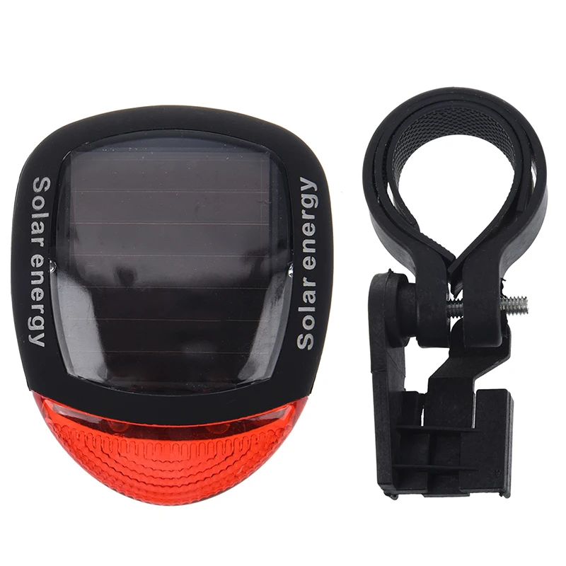 Hot HG-Solar Power Bike Bicycle LED Cycling Tail Rear Red Light Lamp Taillight w/ Clamp | Спорт и развлечения