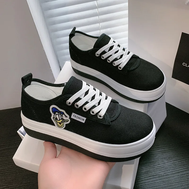 

CEVABULE Thick-soled White Shoes Women's Summer 2021 New Korean Style Shallow Mouth Women's Shoes Student Casual Sports Shoes CW