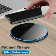10W Fast Qi Wireless Charging Pad for Samsung Galaxy Note 8 9 10 20 S8 S9 S10 S10E S20 S21 Plus Ultra FE +5G Wireless Charger