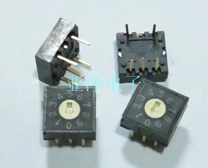 Тайвань dip Yuanda rh3af-16r-v-b Роторный Переключатель, 16-ступенчатый циферблат, вращение 0-F, переключатель кодирования 3:3