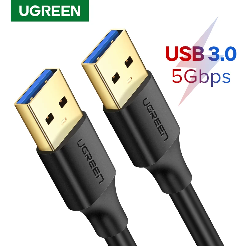 Ugreen USB-USB кабель-удлинитель Тип A папа-папа USB 3,0 2,0 удлинитель для радиатора жесткого диска Webcom USB 3,0 удлинитель кабеля