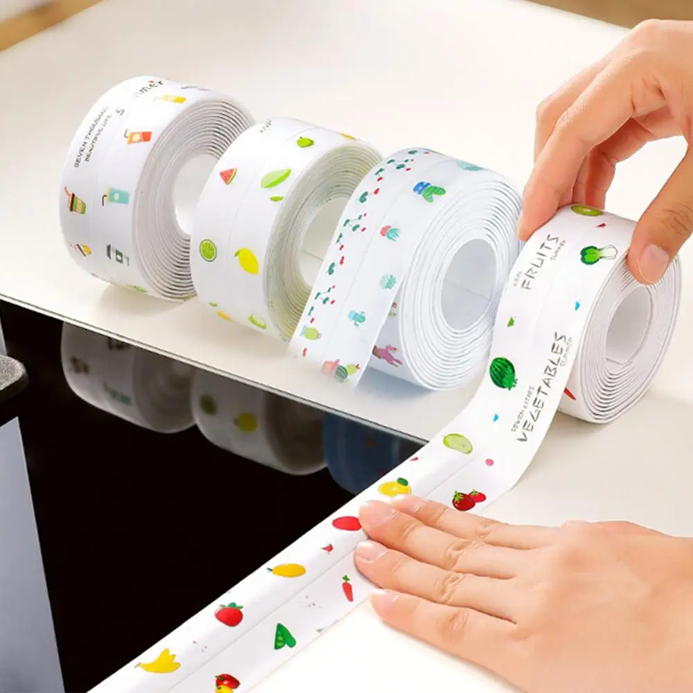 

Kitchen Sink Waterproof Sticker Anti-mold Waterproof Tape Bathroom Countertop Toilet Gap Self-adhesive Seam Stickers
