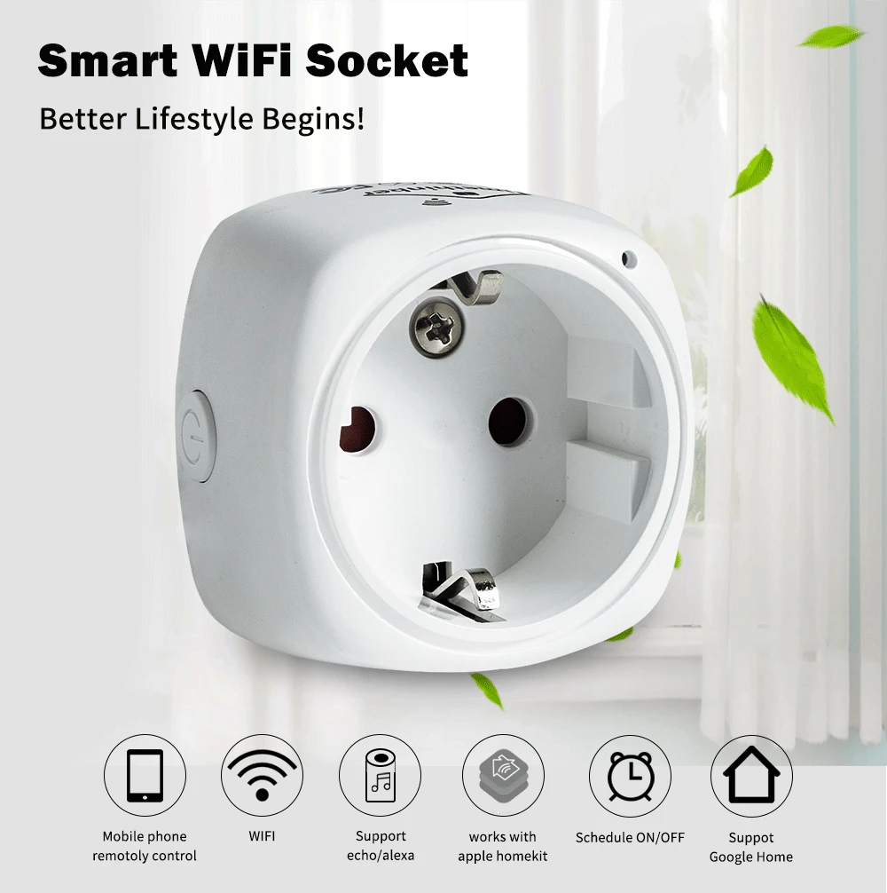 Умная розетка Timethinker Wi-Fi для Apple Homekit, интеллектуальная штепсельная вилка стандарта США и ЕС для Alexa, Google Home, Siri, голосовое приложение, таймер, дистанционное управление