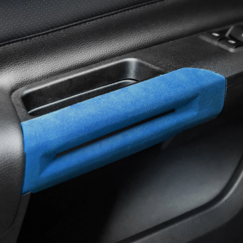 Alcantara украшение автомобиля аксессуар внутренние дверные ручки Крышка отделка