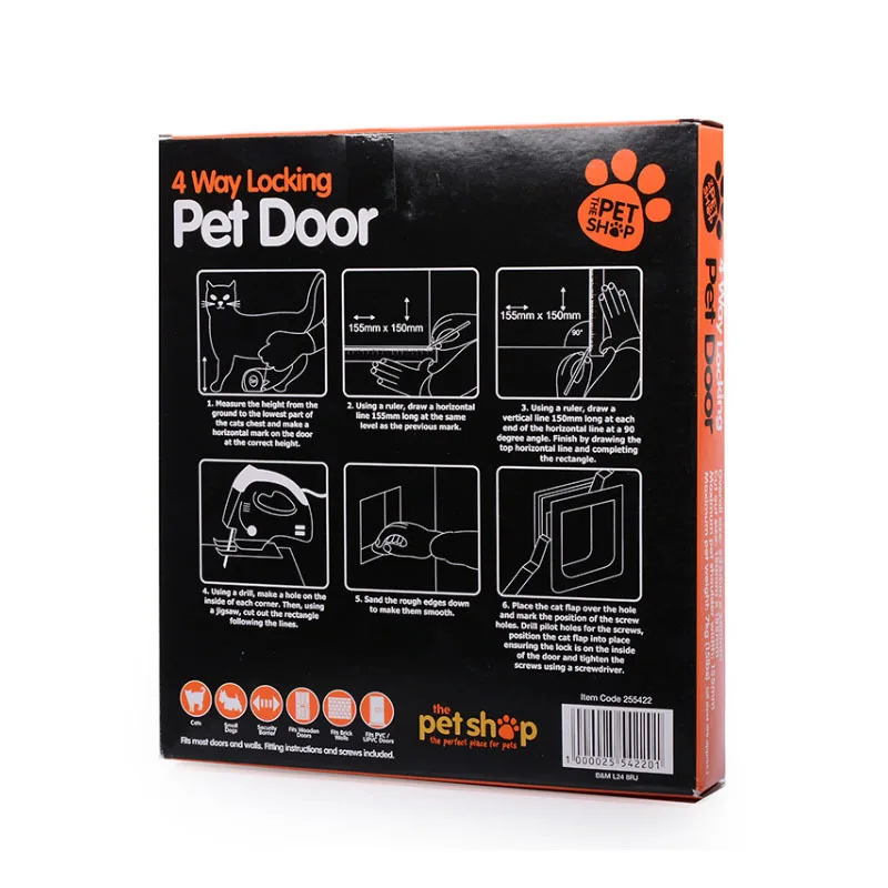 

Cat Door Dog Gate Puppy Door Cat Gate Controllable Direction Pet Door Cat Hole Dog Hole Pet Supplies