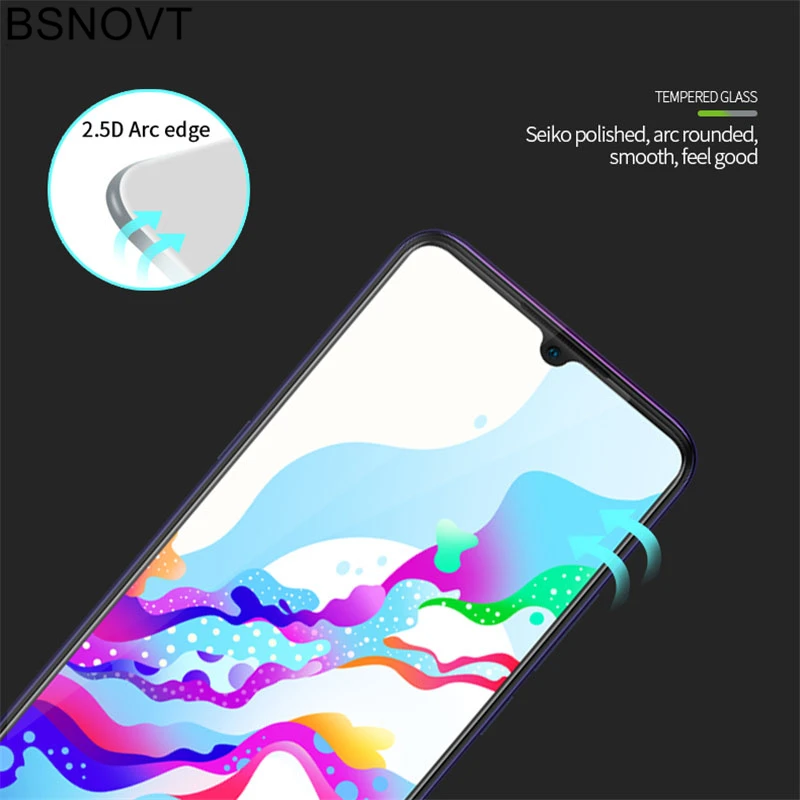 Protector de pantalla de tel&eacute;fono Vivo Z5, pel&iacute;cula de cobertura completa, vidrio para Vivo Z5, vidrio V1921A V1921T 6,38 "BSNOVT, 2 uds.-1