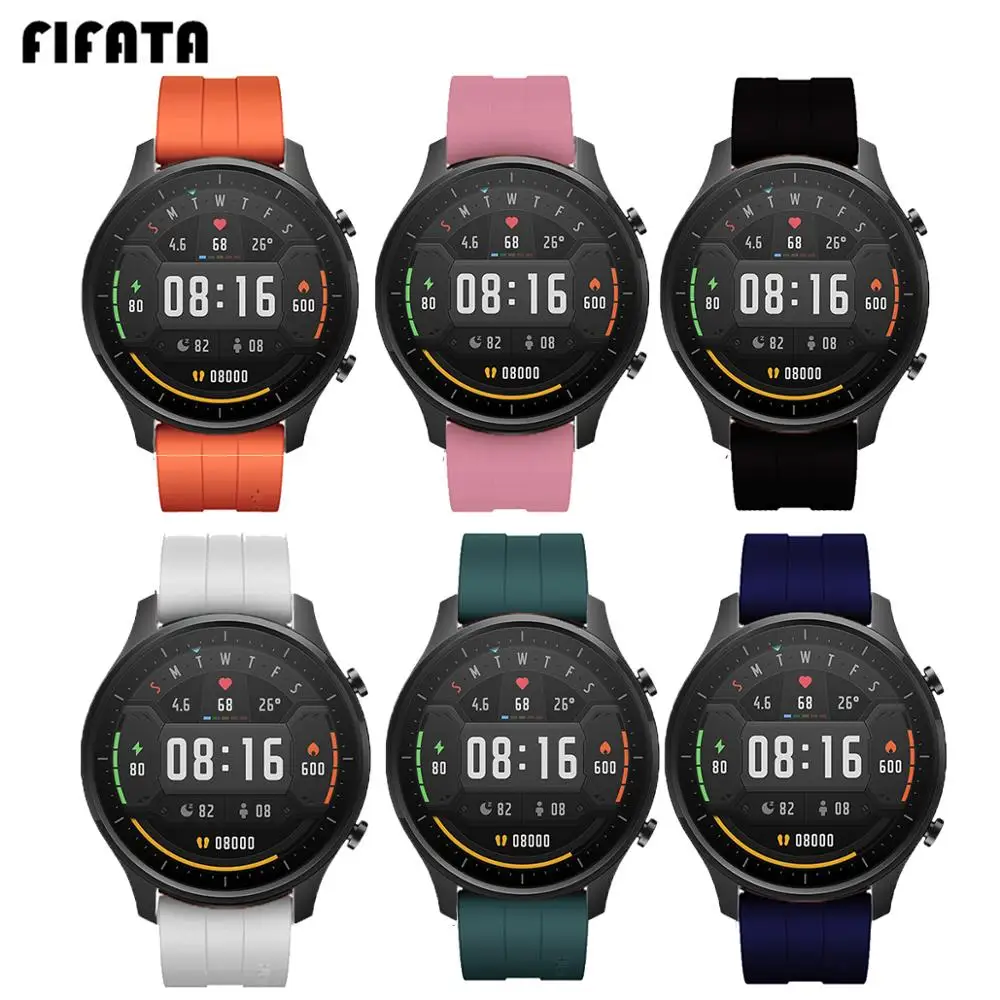 Ремешок для наручных часов FIFATA цветной браслет смарт Xiaomi Mi Watch Huami Amazfit GTR 47 мм Huawei GT