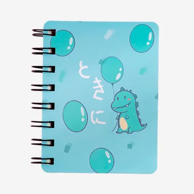 Мультяшный Милый Забавный динозавр спираль книга катушка тетрадь kawaii выложенная пустая сетка бумажный дневник планировщик школьные принадлежности канцелярские товары