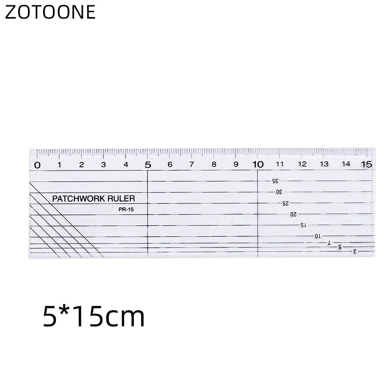 ZOTOONE размеры Великобритании, США, Канады аксессуары для вязания Иглы Калибр дюймов швейная Линейка Инструмент см 2-10 мм Размер измерения швейные инструменты G - Цвет: B15cm