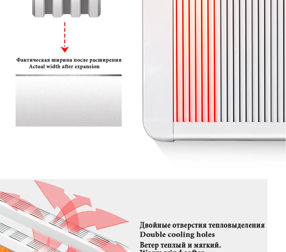 Конвектор Электрический обогреватель, умная версия,обогреватель для дома электрическая быстрый конвекторный вентилятор для камина, настенный утеплитель, бесшумный