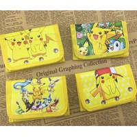 pokemon cute wallet anime pikachu figure coin purse boys girls card package birthday party chrismas gift for kid toy random one