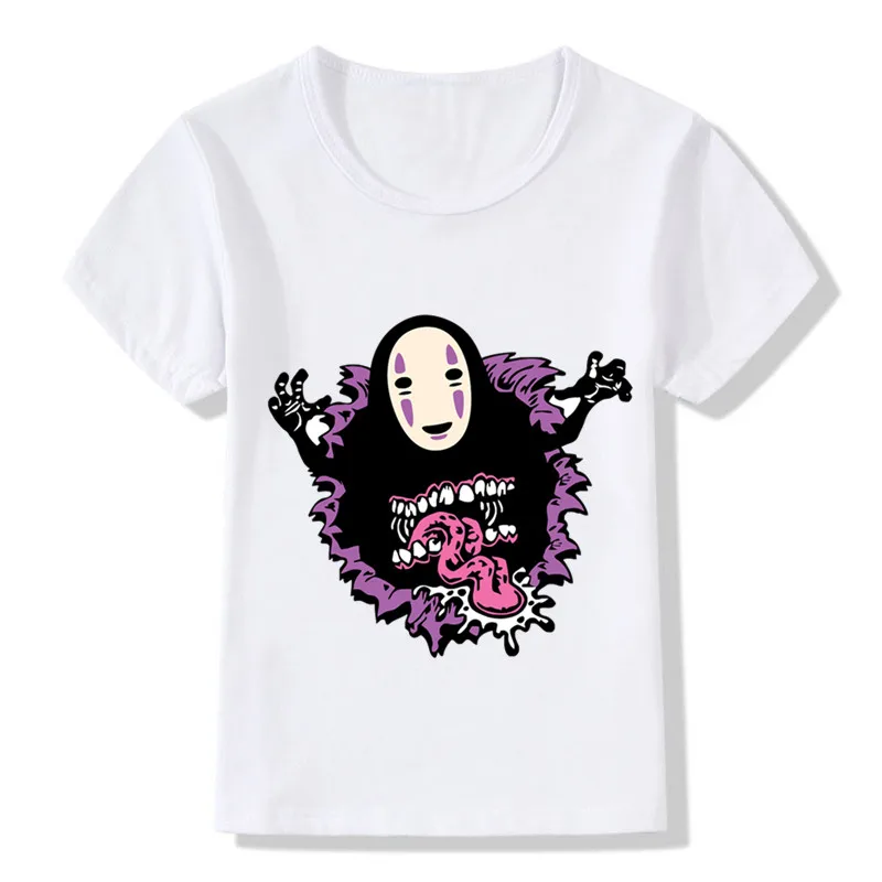 Детская забавная Футболка с принтом духа без лица мягкая одежда короткими