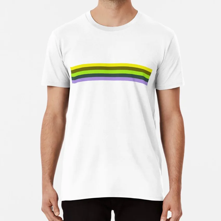 Белый Adrien рубашка с рисунком Футболка adrien линии желтый зеленый фиолетовый минимализм adriens рубашка в полоску чудесное - Цвет: Белый