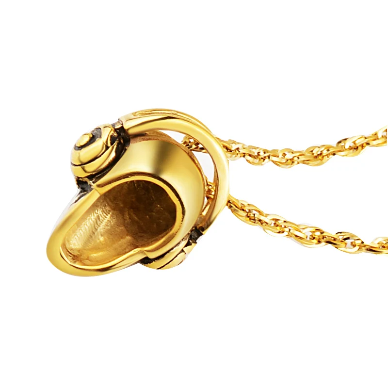 Valily Jewelry мужские Цепочки и ожерелья череп голова с bluetooth гарнитура кулон Цепочки и ожерелья Нержавеющая сталь модные золотые Earephones кулон
