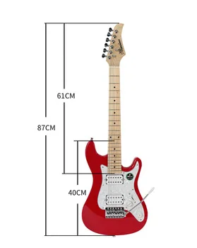 Цветная Детская электрическая мини-гитара для путешествий под заказ | Спорт и