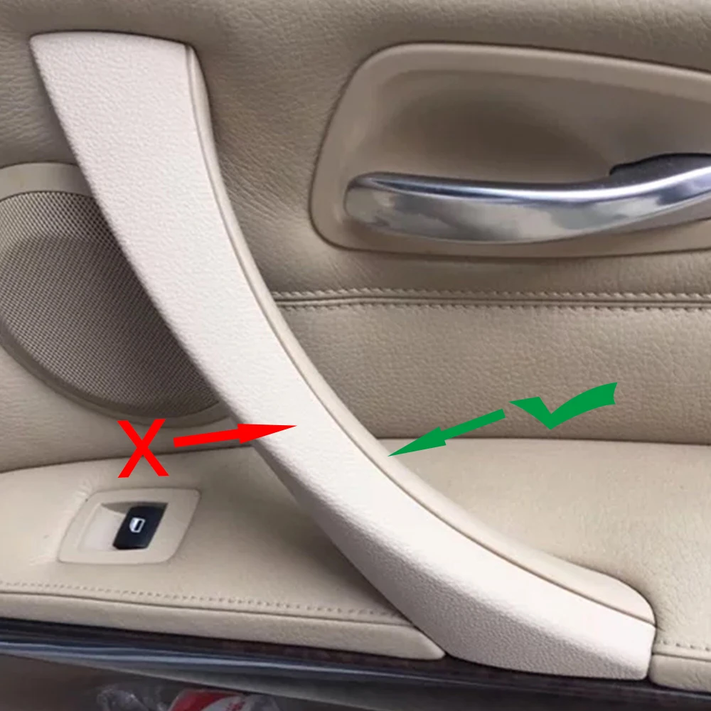 

Sedan Right Inner Door Panel Handle Beige/Black For BMW E90 E91 3-Series 2005 2006 2007 2008 2009 2010 2011 2012
