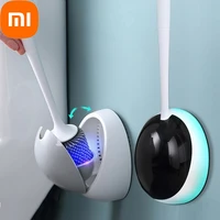 xiaomi home silicone toilet brush for wc accessories drainable toilet brush wall mounted cleaning tools bathroom accessories set