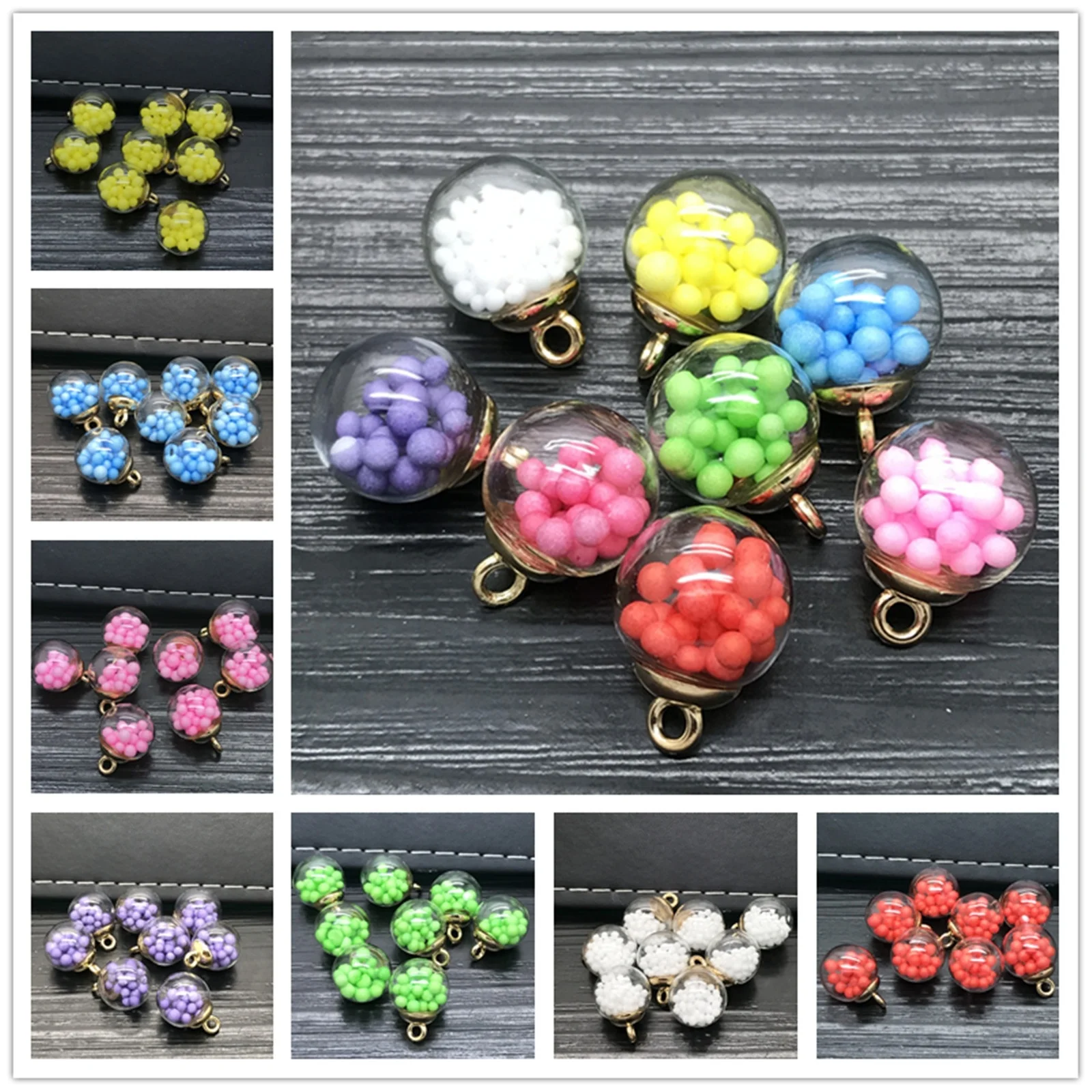 Новинка 15 мм 8 шт. многоцелевой прекрасный кулон пенопластовые бусы цепочка