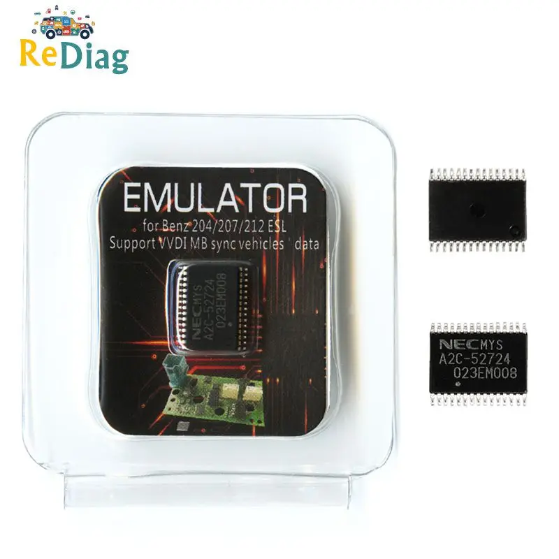 Эмулятор ELV ESL NEC модель A2C 52724 чип для Mercedes Benz W204 W207 W212 используется VVDI MB или CGDI нет