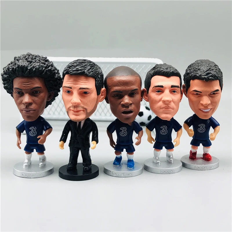 Фигурки Soccerwe из мультфильмов высотой 2 55 дюймов лампард Канте ковацич хигуэн