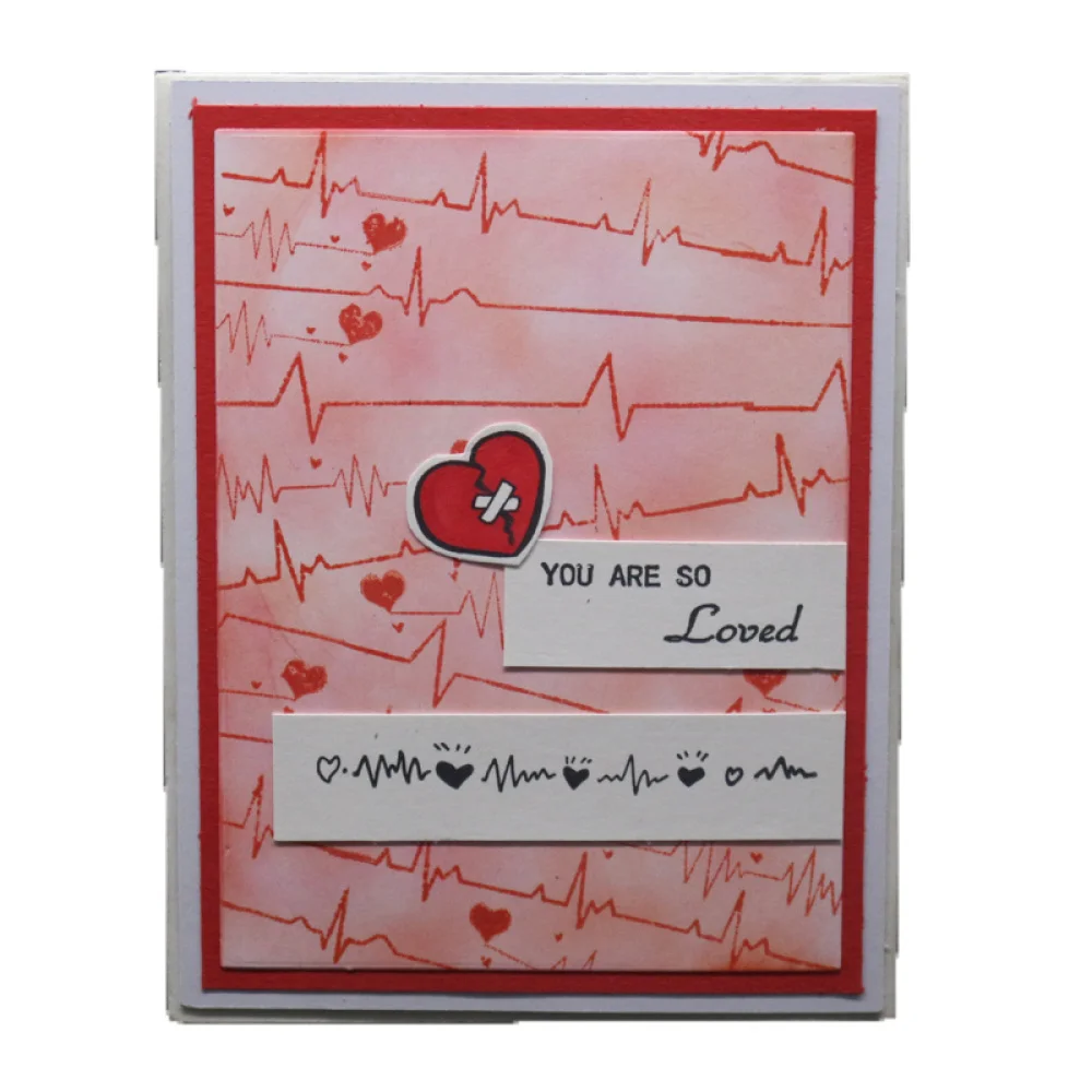 Грустные сердца прозрачные штампы для скрапбукинга волна прозрачный штамп