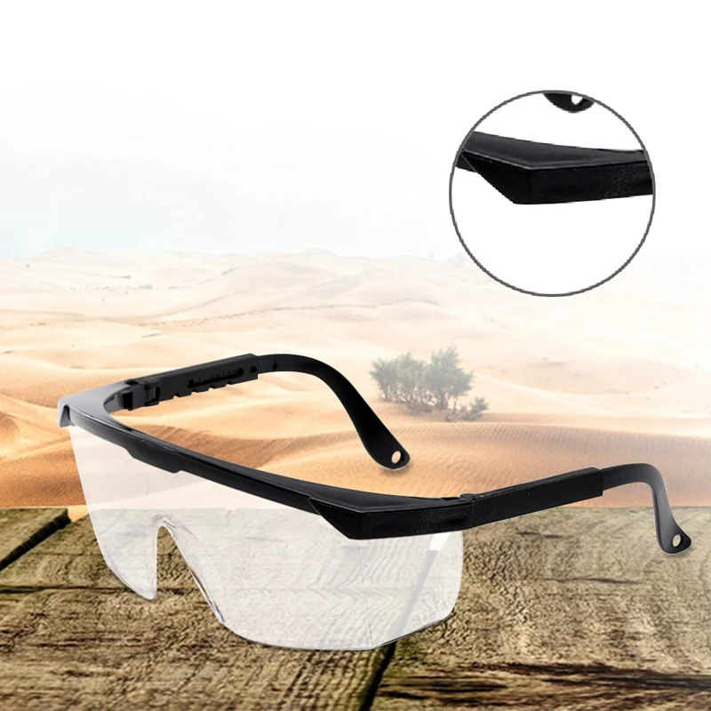 

Outdoor Protective Headwear Eye Protective Safety Goggles Anti-dust Droplet Clear Outdoor-Glasses Factory Lab Work Safety Shield