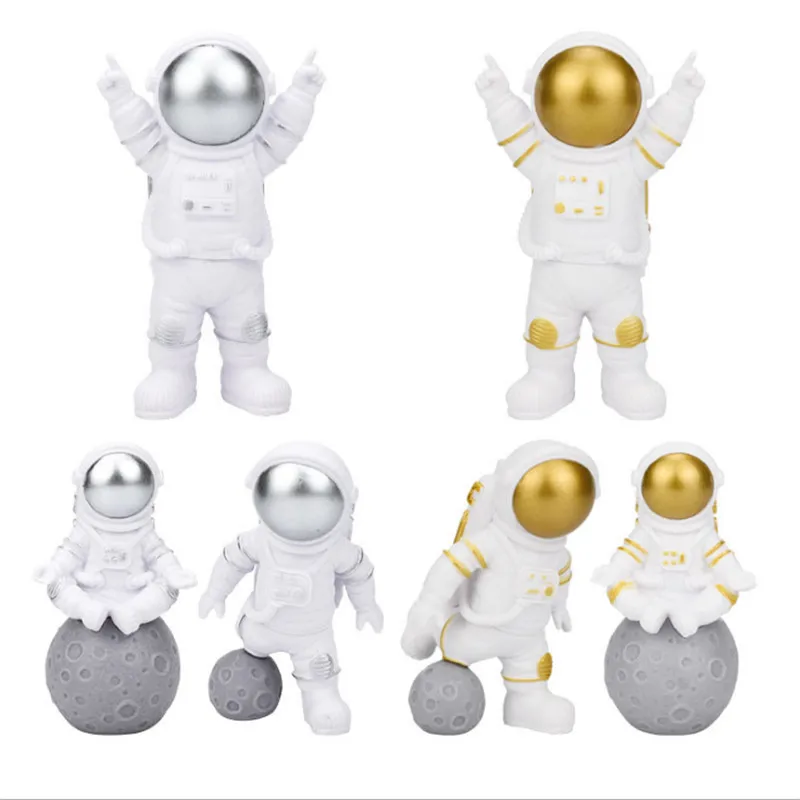 

3pcs/Set Space Astronaut Cosmonaut Boy Birthday Party Decorations Kids Cake Decorations Tools Dessert Baby Shower Party Decor