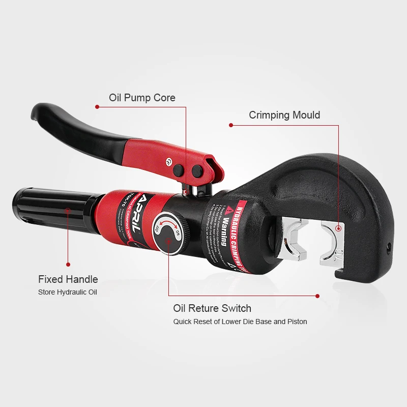 Гидравлический обжимной инструмент для проводов аккумуляторных кабелей