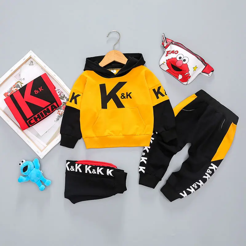 

2020 Spring Children Toddler Clothing Baby Boys Girls Clothes Suit Infant Kids Sports Hoodies Sweater Pants 2pcs/Sets 0-4 years