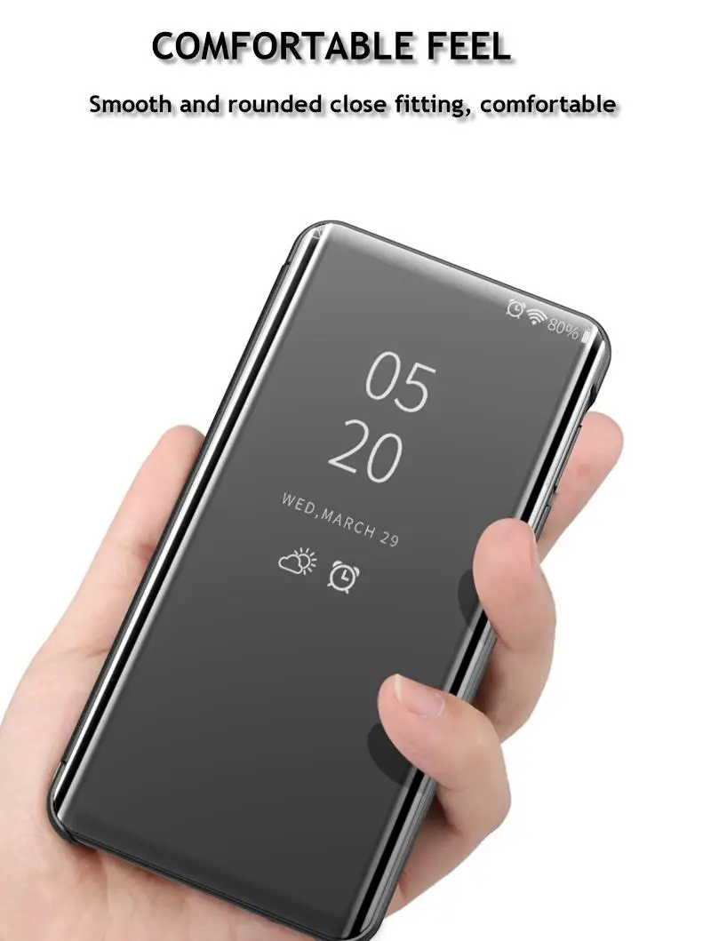 Зеркальный флип-чехол для Huawei Honor 10 Lite V20 View 20 P Smart 2019 P30 Nova 4E Pro 5t Mate 30 чехол |