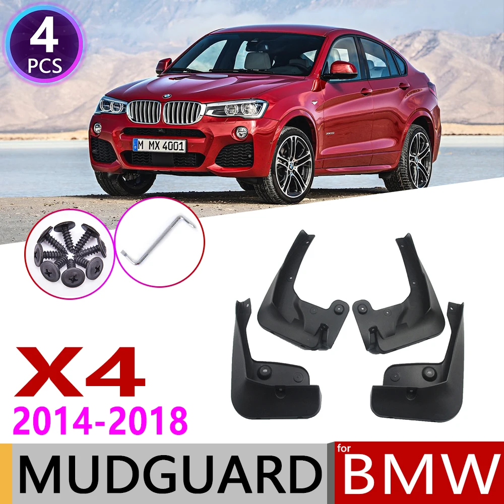 

Mudflap for BMW X4 F26 2014~2018 Fender Mud Guard Flap Splash Flaps Mudguards Accessories 2015 2016 2017 20i 28i 35i 20d 30d 35d