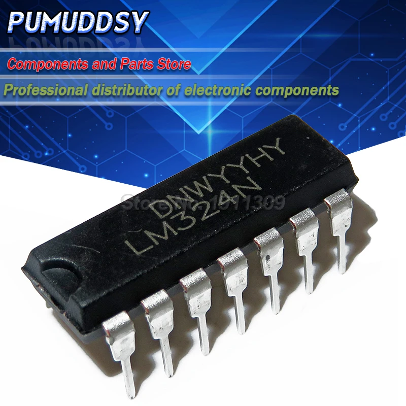 200 шт. LM324N LM324 DIP IC | Электронные компоненты и принадлежности